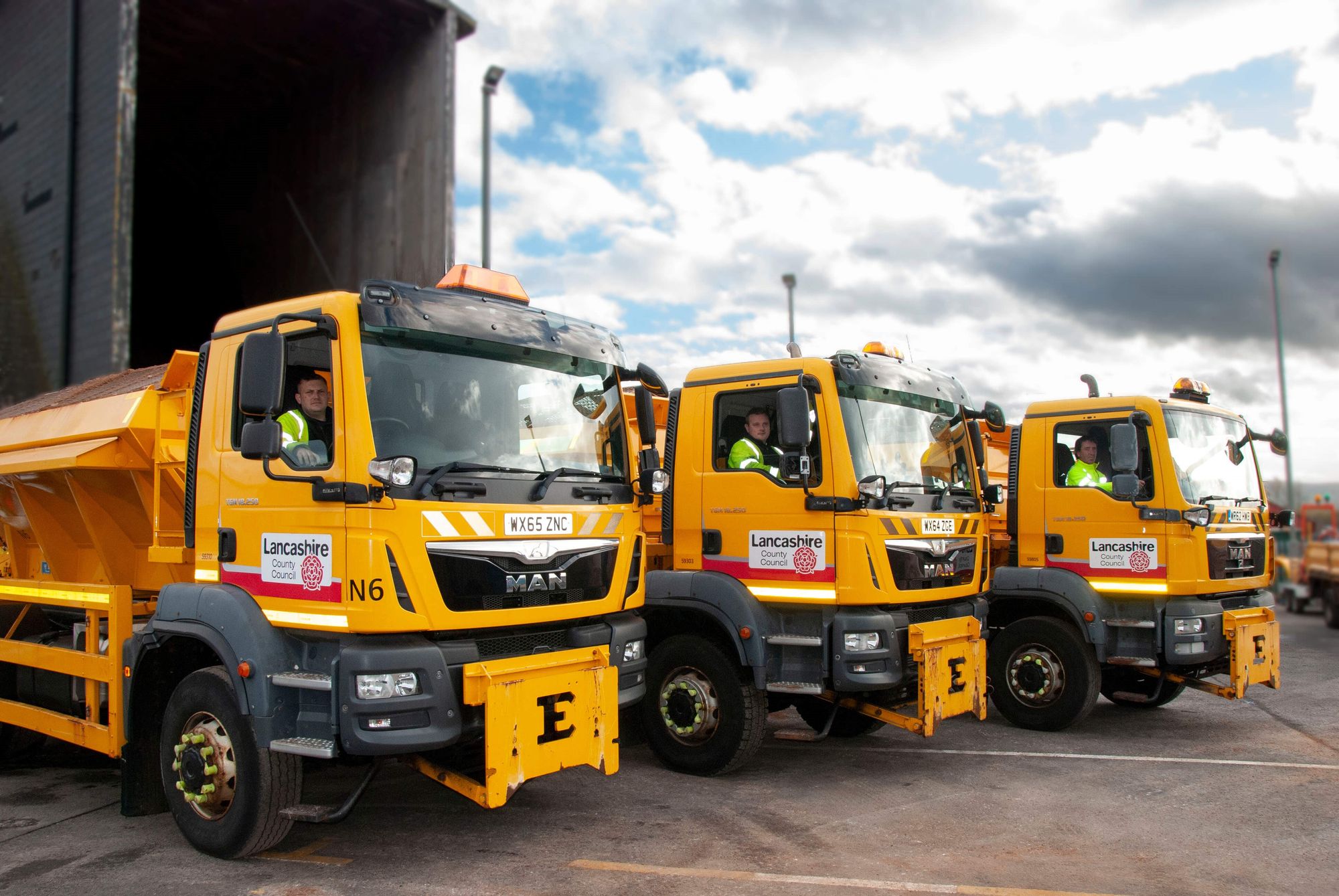 Lancashire County Council's gritting teams spring into action