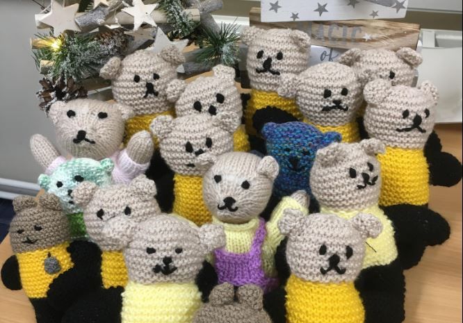 Newton Abbot knitters get their needles busy for Buddies