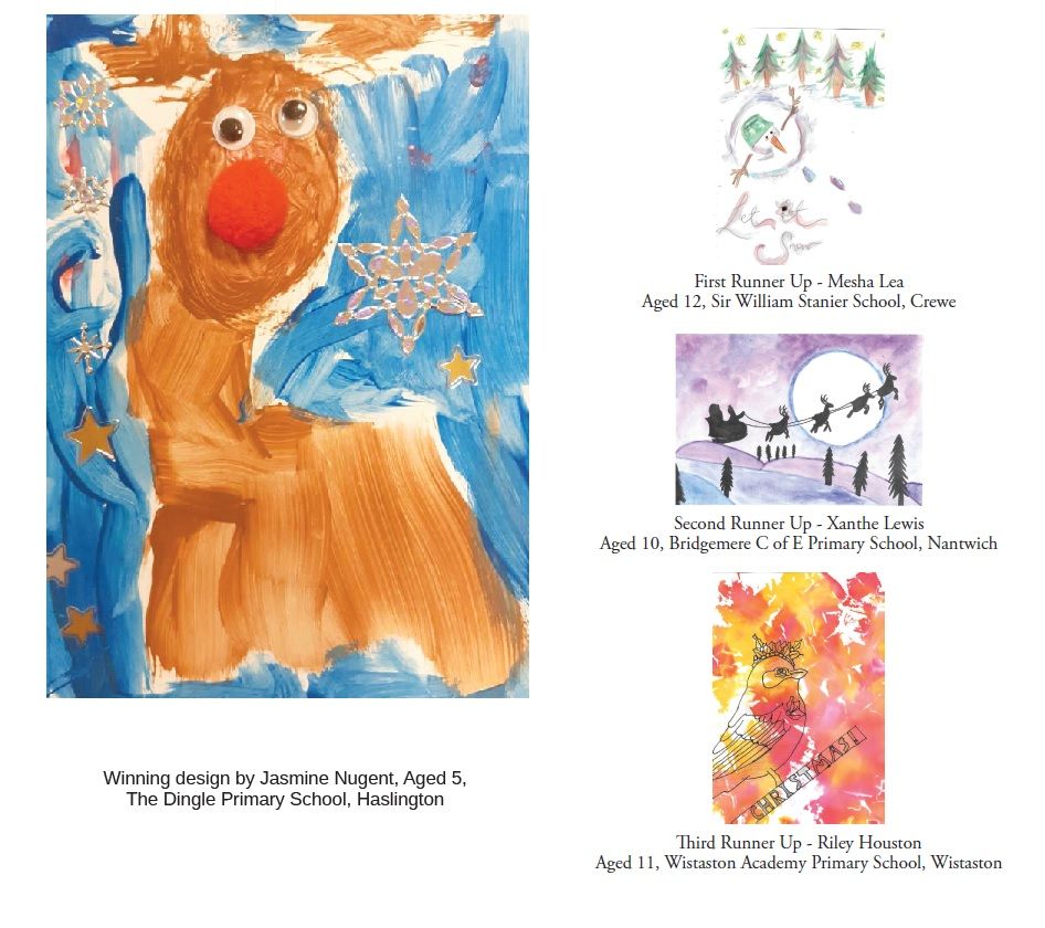 Haslington school girl wins Christmas card competition