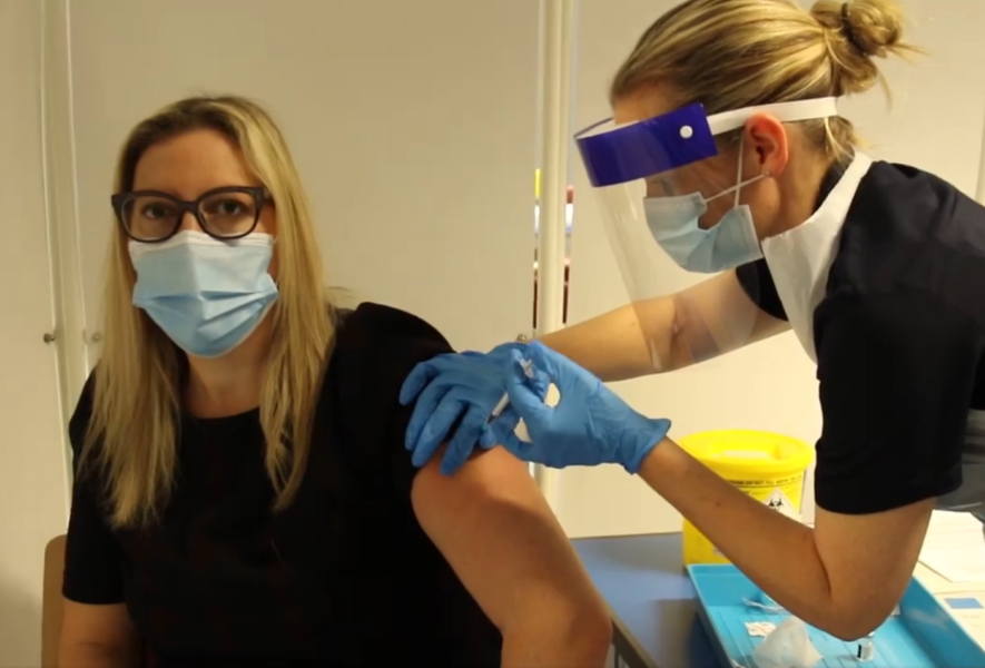 Stepping Hill's first Covid-19 vaccinations for Stockport