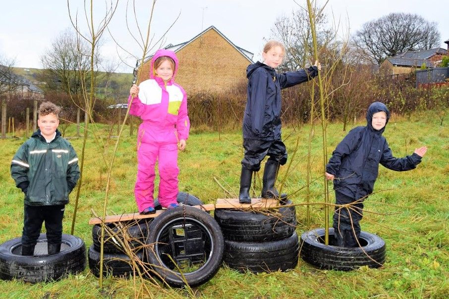 Tyres donation was just the job for Forest School fun