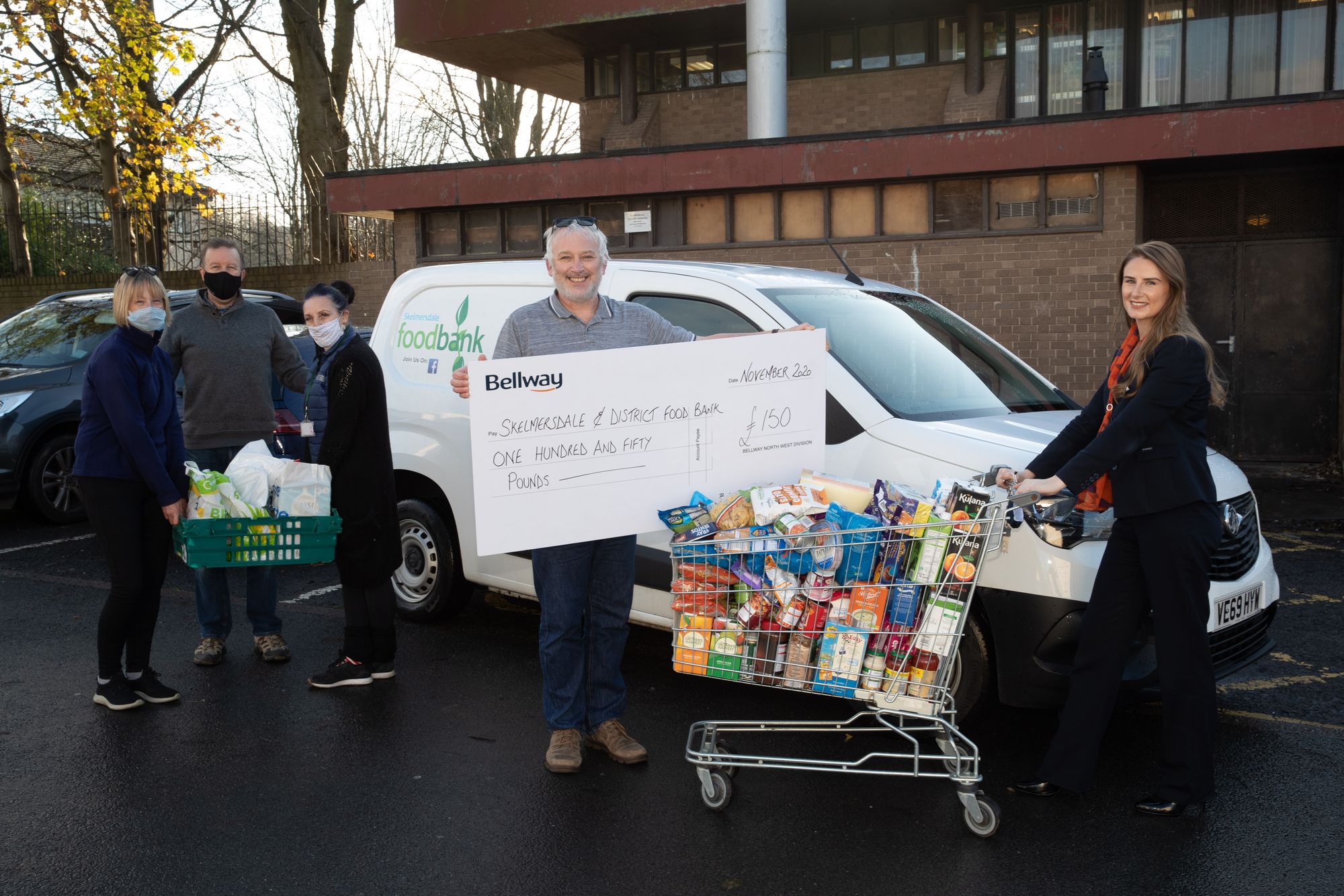 Developer makes Skelmersdale Food Bank donation ahead of Christmas