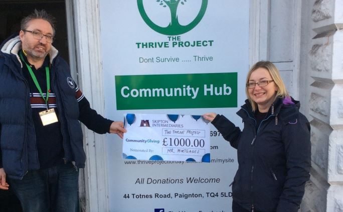 Paignton charities boosted by building society's generosity