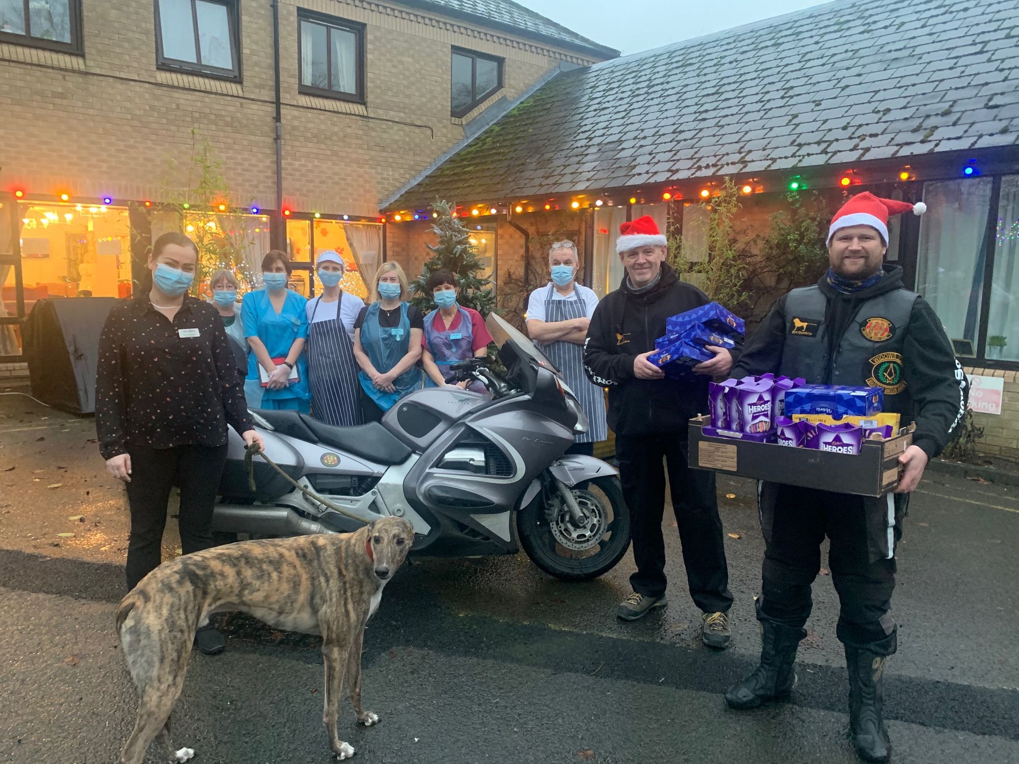 Christmas cheer and chocolates brought to Alnwick care home