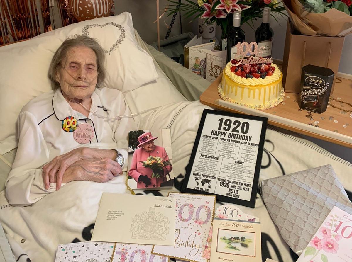 Born-and-bred Macclesfield resident Nellie celebrates 100th birthday
