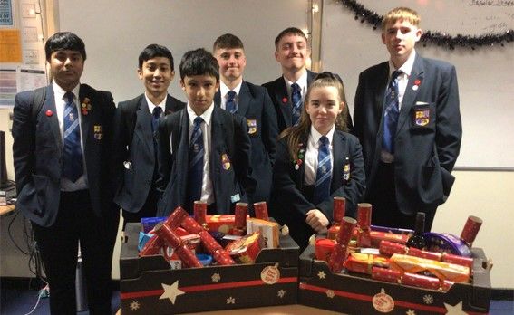 Kind Haslingden families donate hampers to homeless and needy
