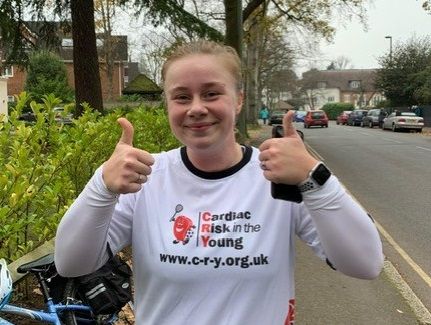 Weybridge teen runs 52k for charity after her 15-year-old brother underwent open heart surgery
