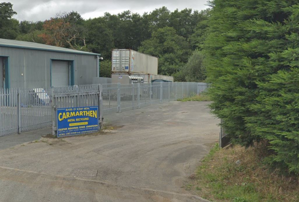 Appeal over £700 theft of cable and metal from Carmarthen firm