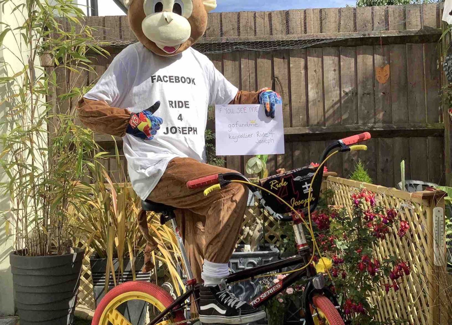 BMX monkey dad crippled by neuromotor disease to take on biggest charity challenge yet