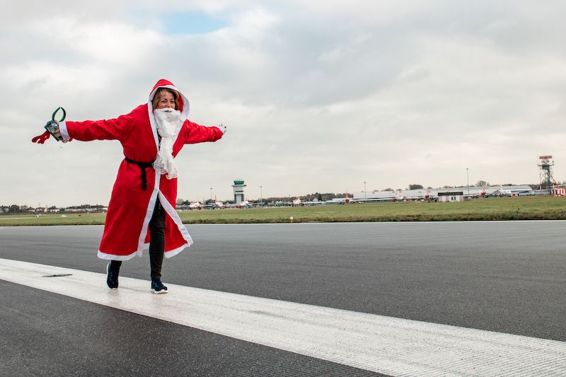 Reindeers fly down Southend Airport runway for local fundraiser