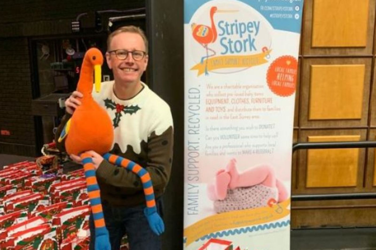 Panto dame swaps stage for volunteer work