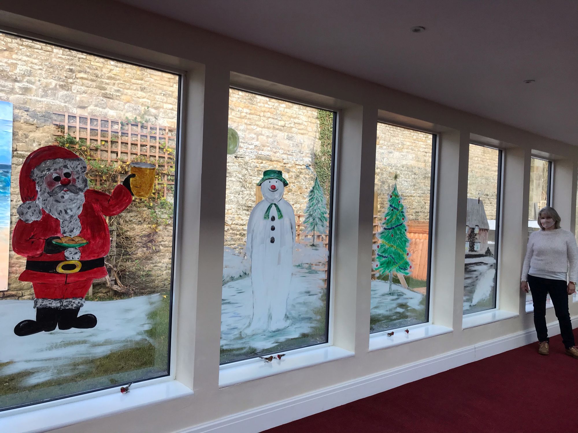 Thornton le Dale care home gets a festive makeover thanks to local artist
