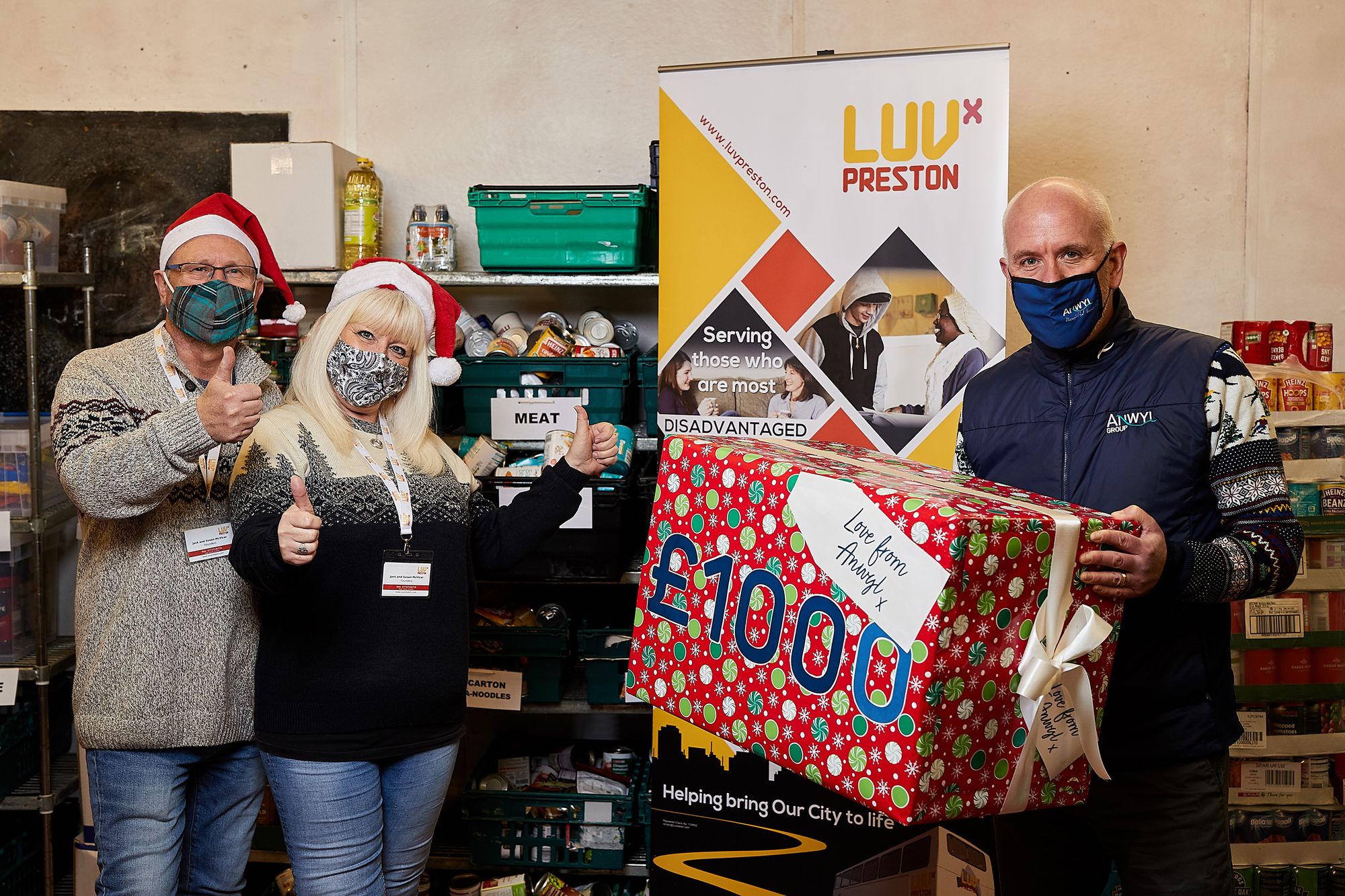Christmas party money donated to two Lancashire charities