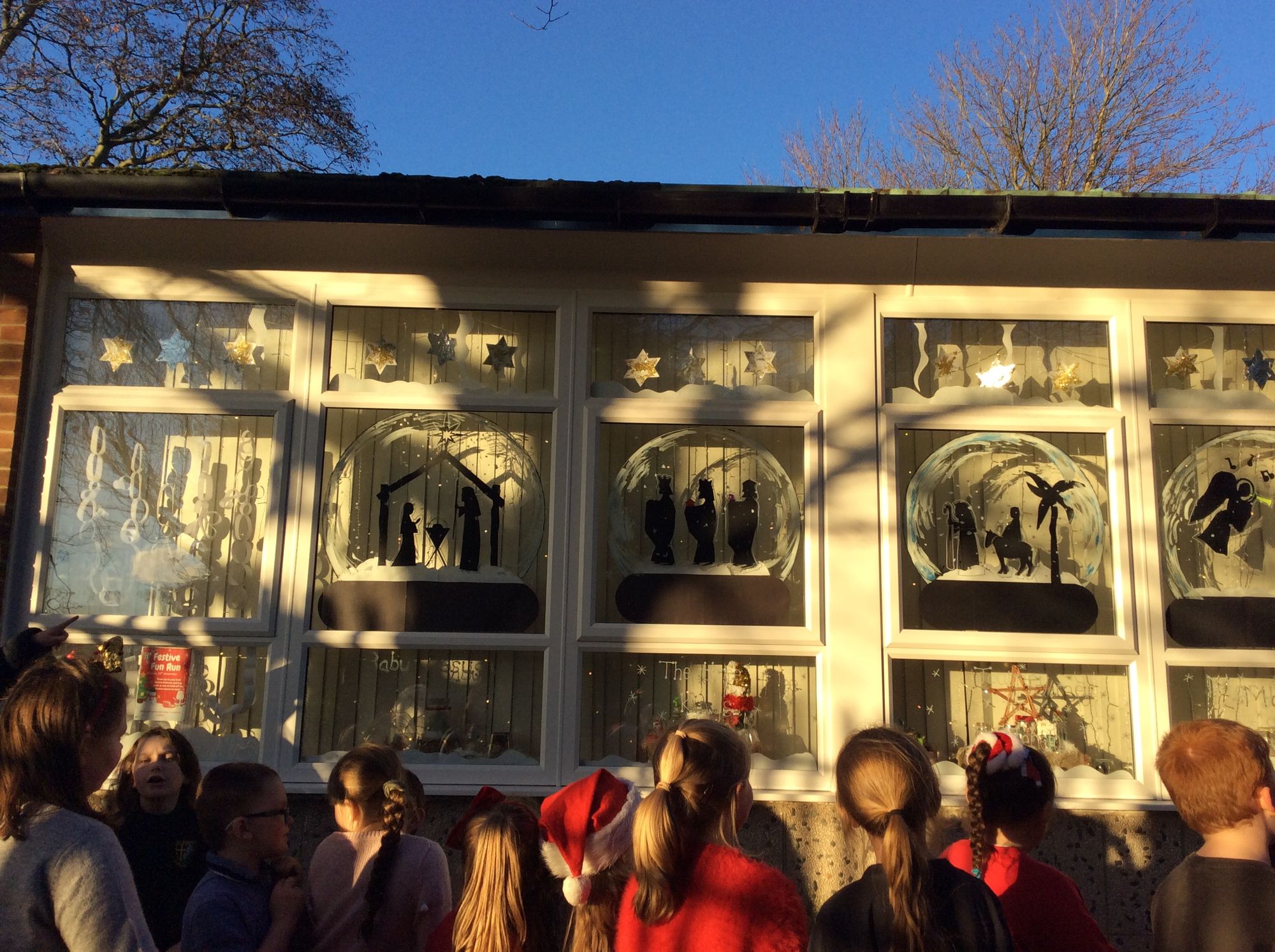 Gilesgate pupils create window displays to spread some festive cheer