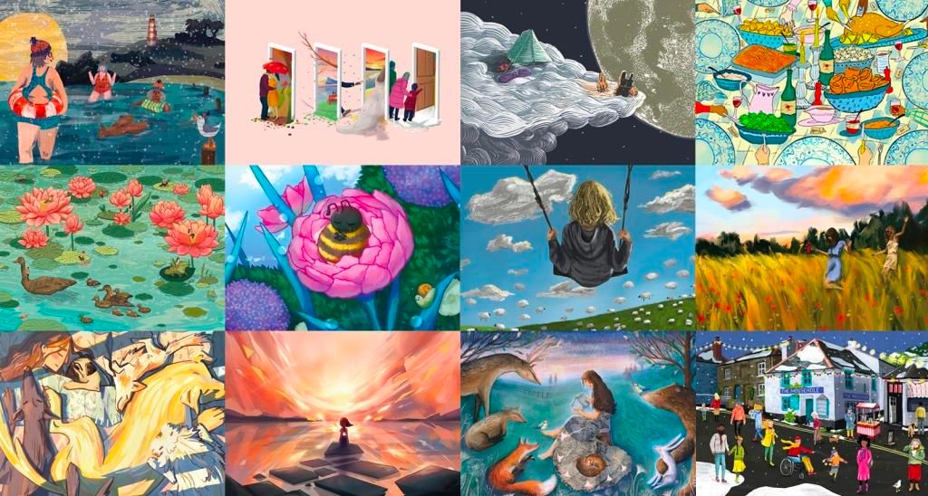 Happy Place calendar  spreads positivity and shows off Falmouth student's artwork