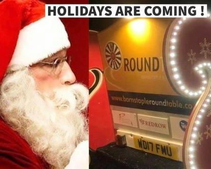 Listen for the sleigh bells as Santa Claus is coming to North Devon