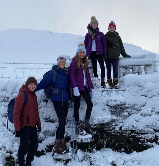 School girls complete charity climb of Cheshire Three Peaks in one day
