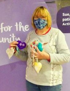 Fabric hearts keeping patients and families connected at  Chesterfield hospice