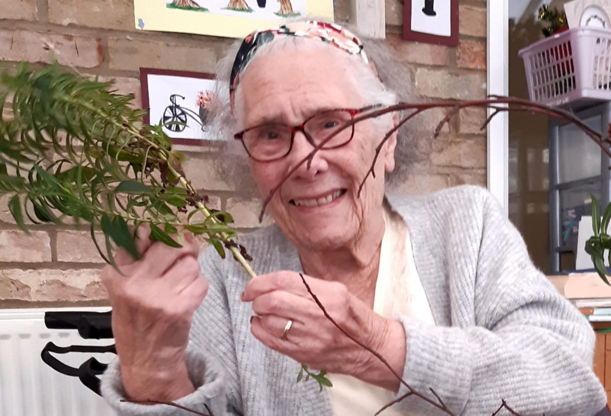 Ware care home embrace flower power to celebrate International Flower Day