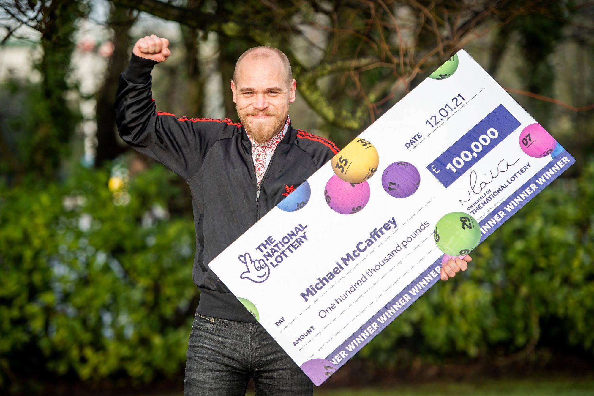 Accrington man's disbelief turns to joy after £100,000 lottery win