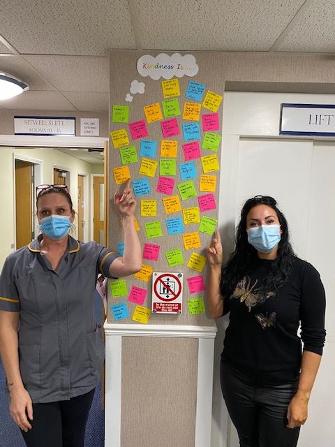 Eckington care home create kindness wall
