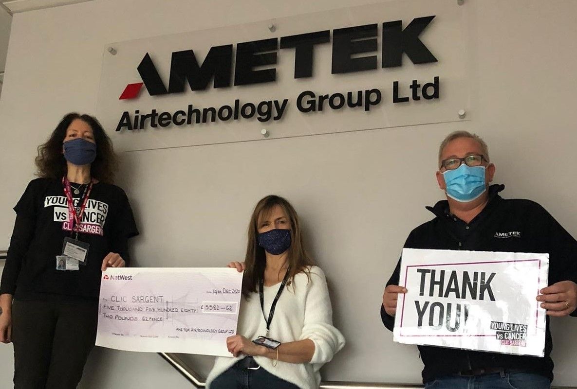 Sunbury-on-Thames company raises over £7,700 for children's cancer charity