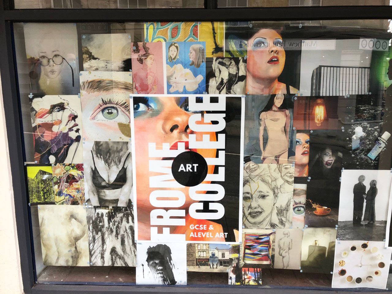 Frome student’s artwork showcased in empty high streets shops