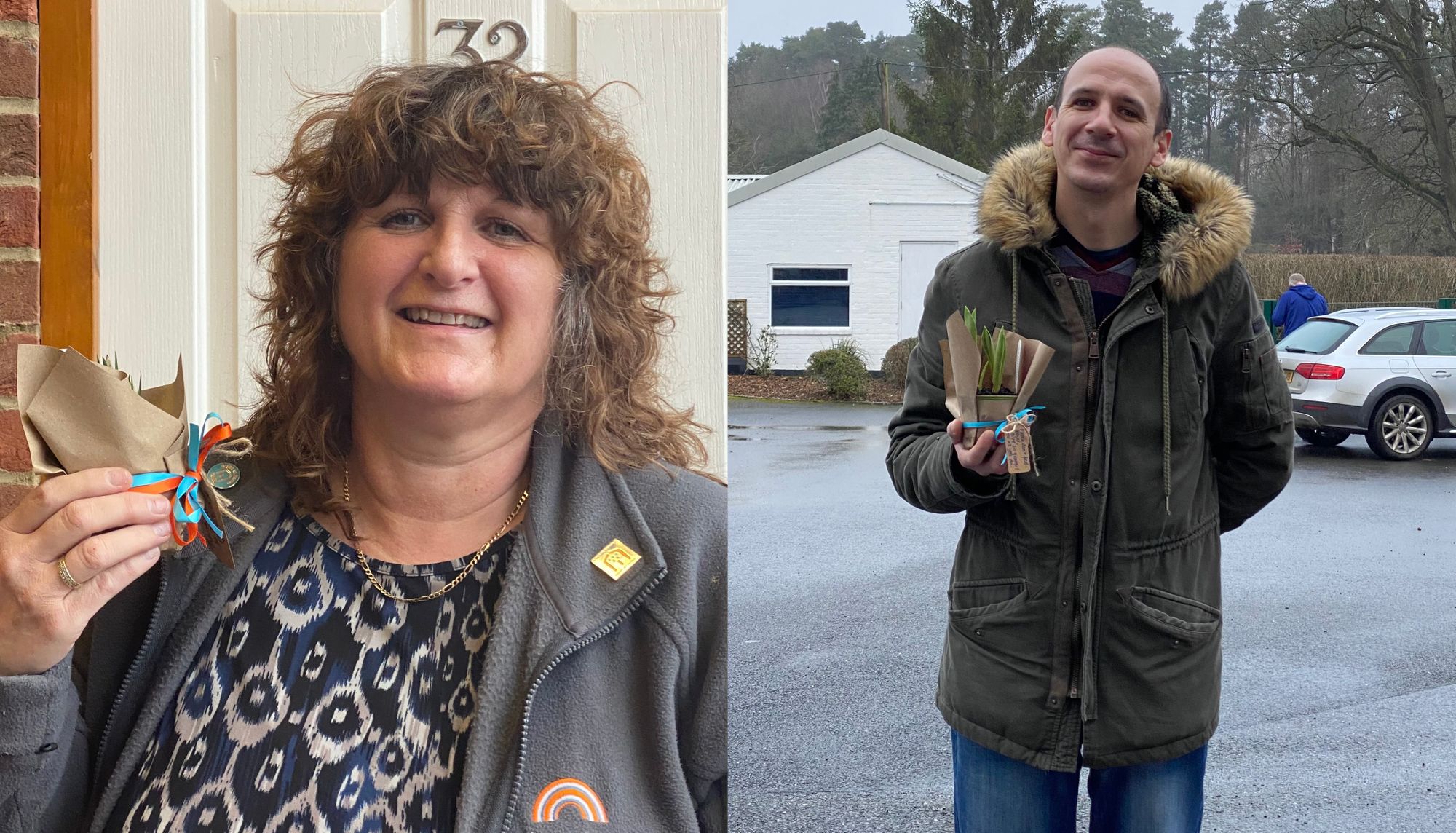 Surrey and Hampshire care staff receive gifts to help brighten up January
