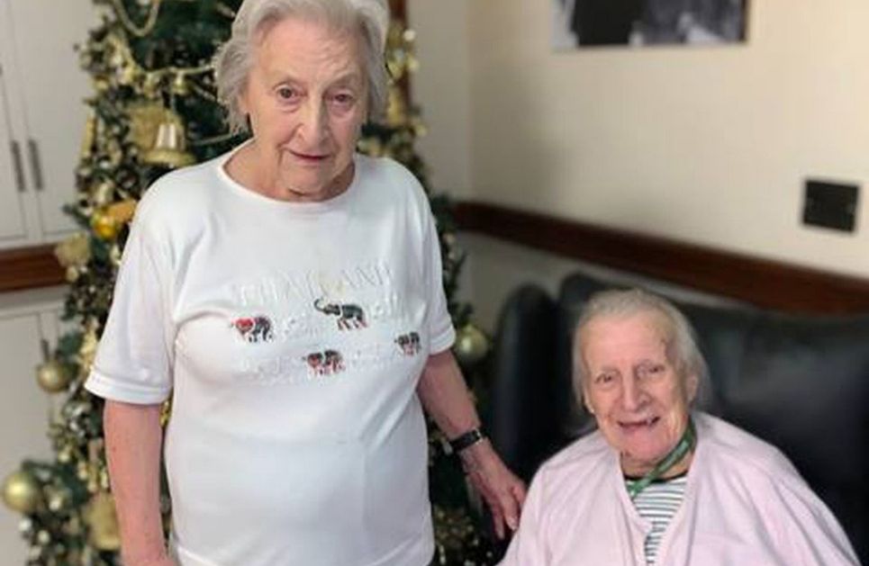 98-year-old showbiz twins reunited at Chislehurst care home