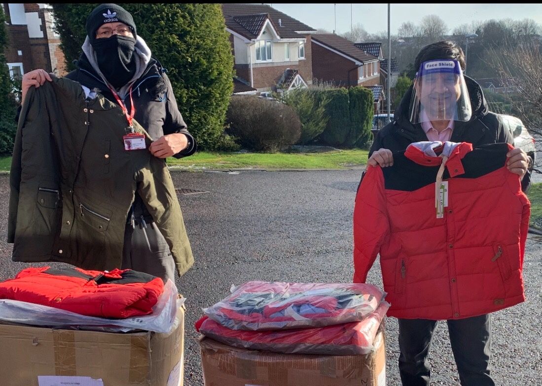 Rochdale councillor donates winter clothing to homeless