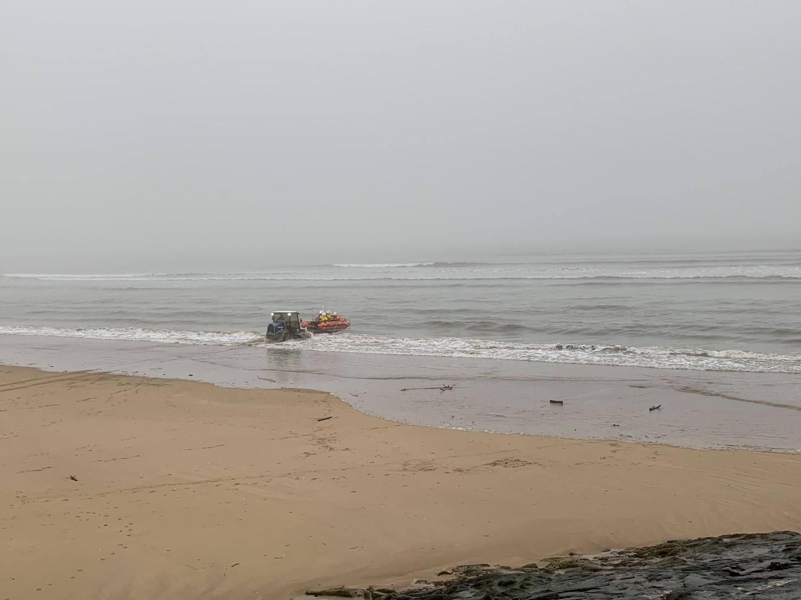 RNLI scrambled to rescue puppy from incoming tide at Pembrey
