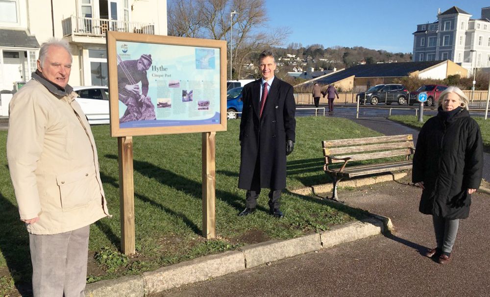 Hythe history panel restored to former glory