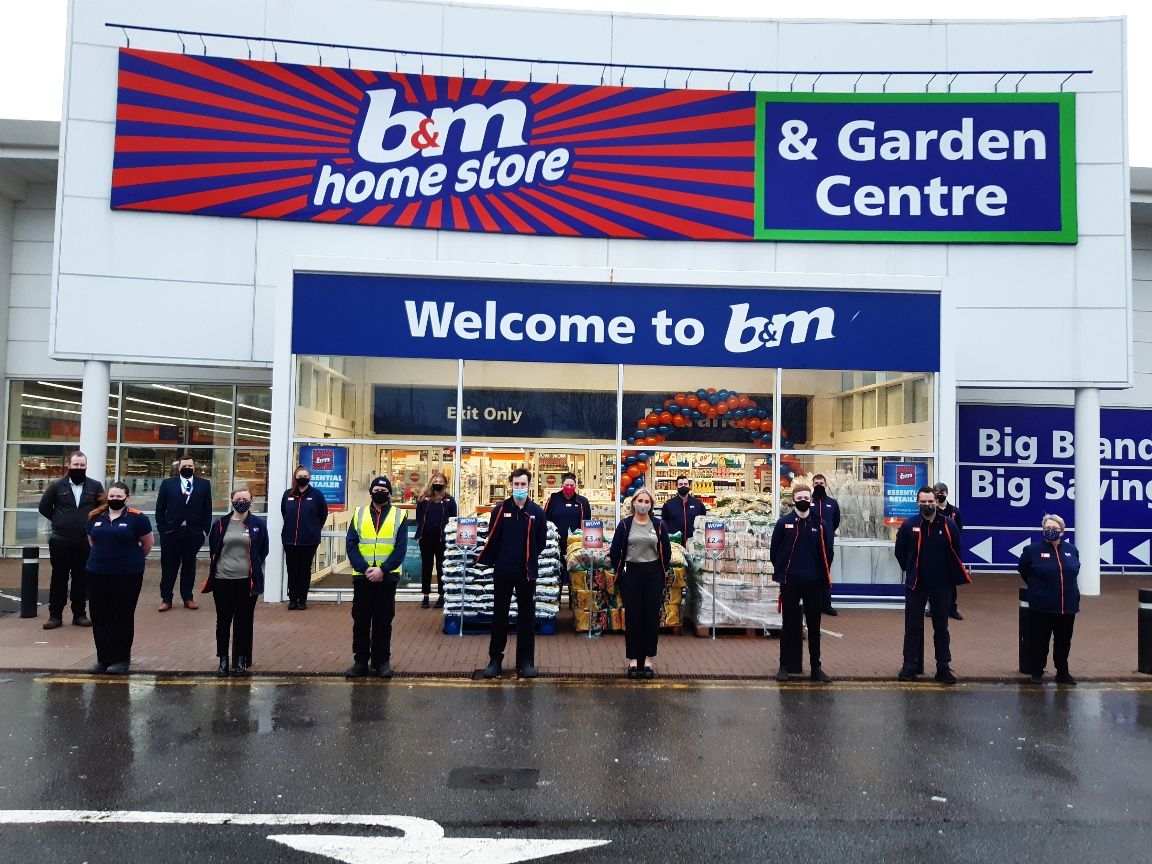 Local charity helps to open new B&M store in Cardiff InYourArea Community