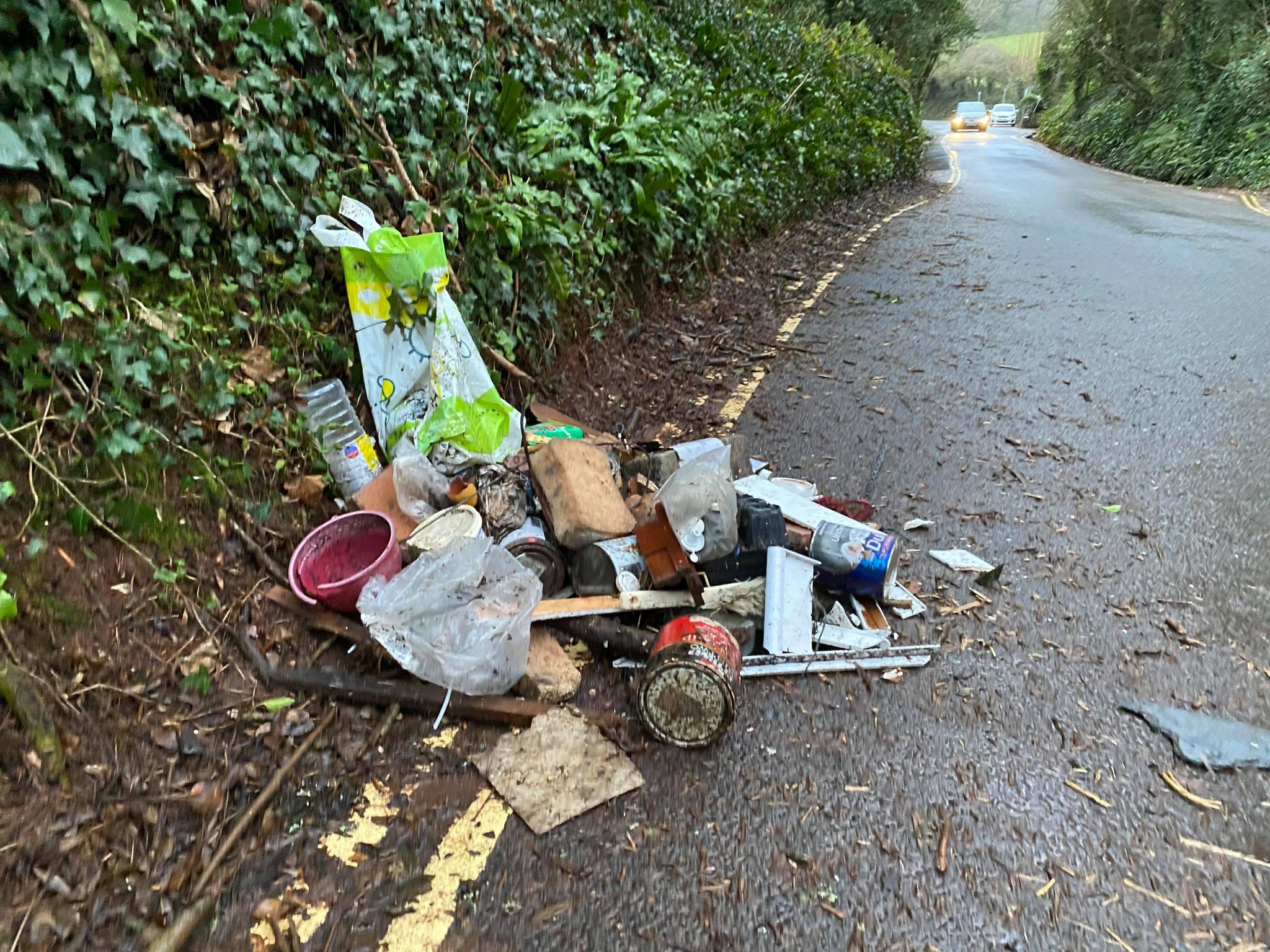 Anger as fly-tippers dump dangerous waste at Cockington