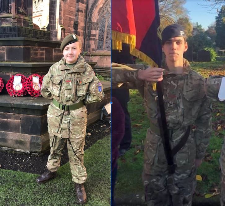 Cheshire Army Cadets Alfie and Benjamin praised for their act of life saving bravery