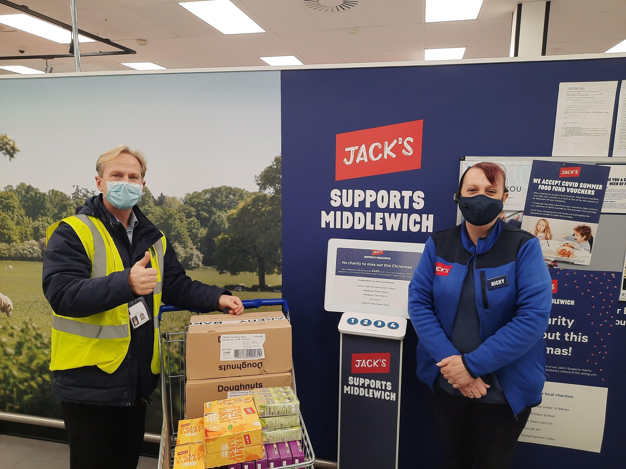 Cheshire supermarket donates food to key workers' children still attending school