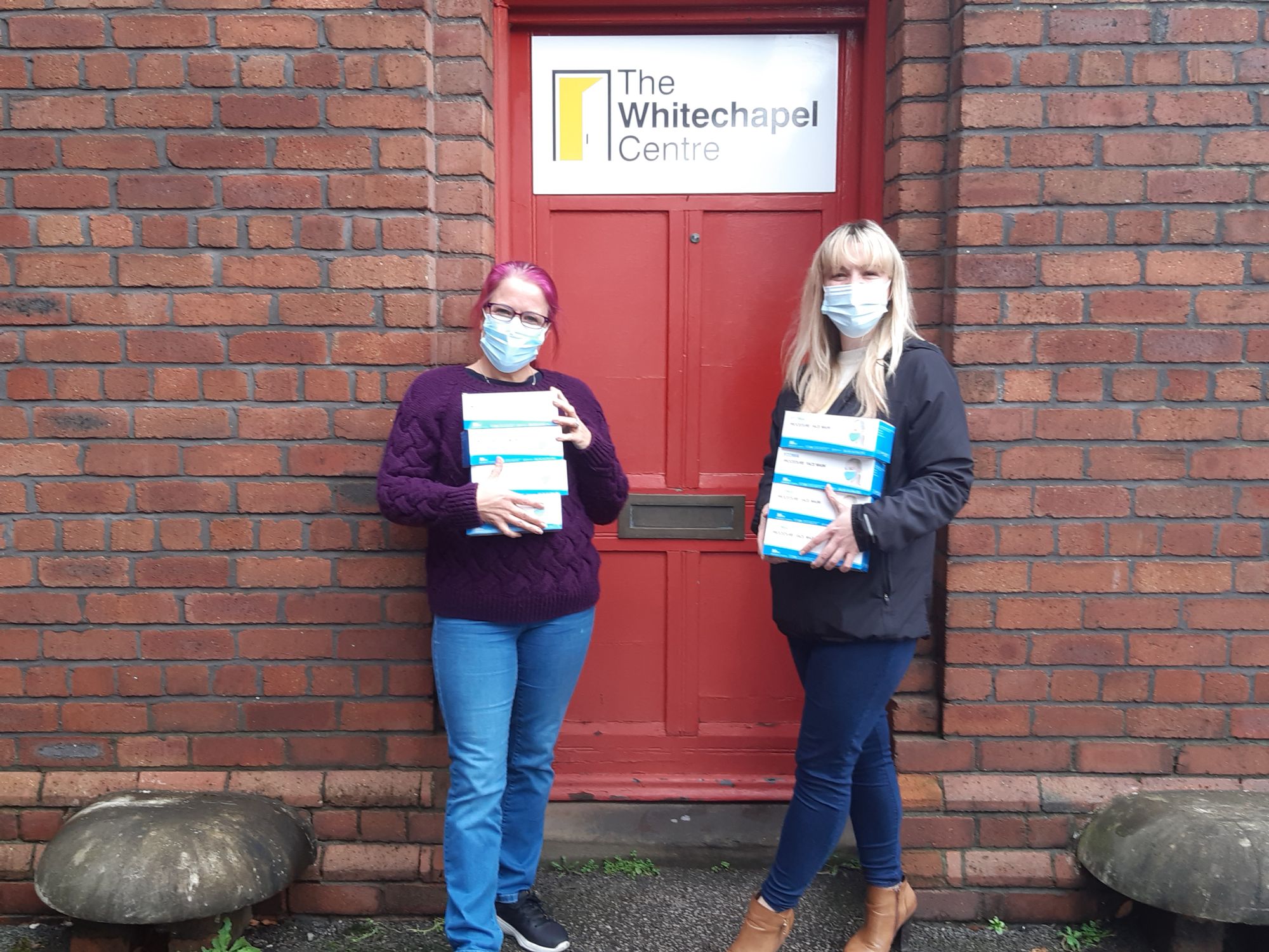 Liverpool homeless centre receives face mask donation from local business
