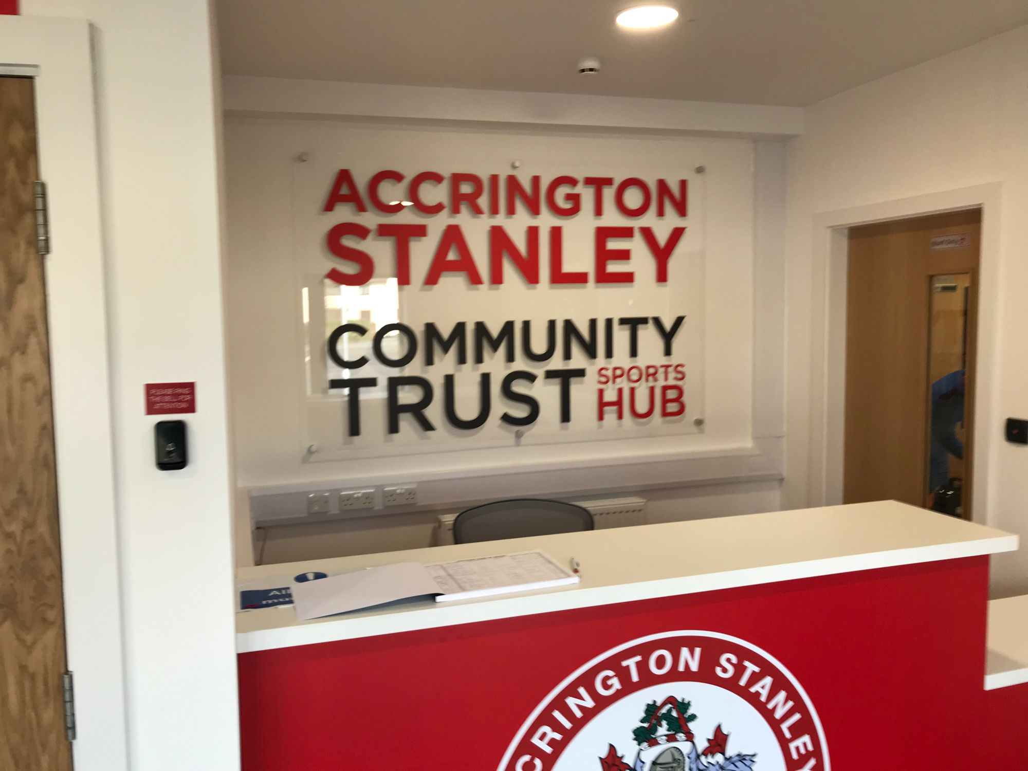 Accrington Stanley Community Trust celebrating £25,000 grant