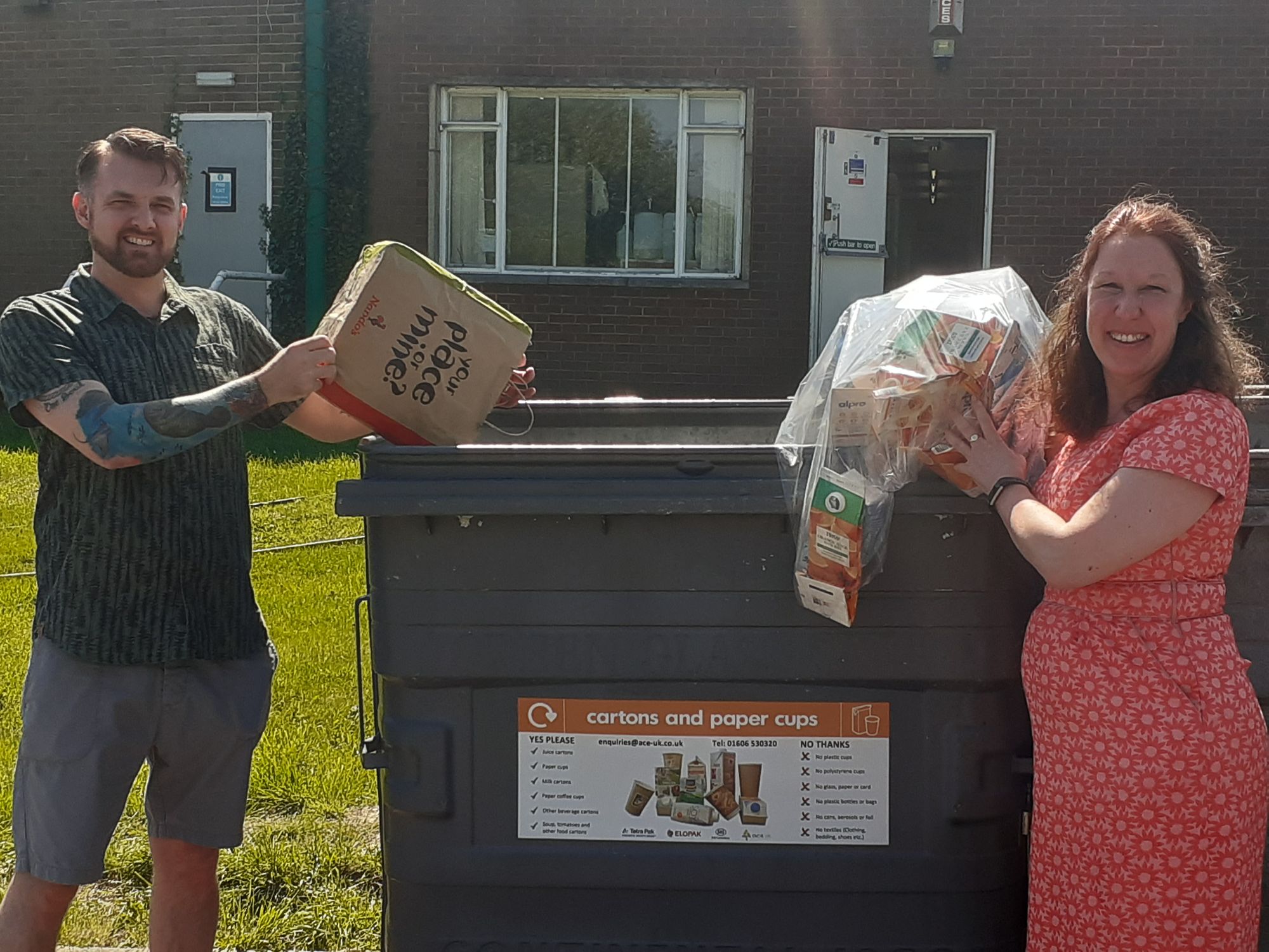 Additional items can be recycled to help raise money for charity