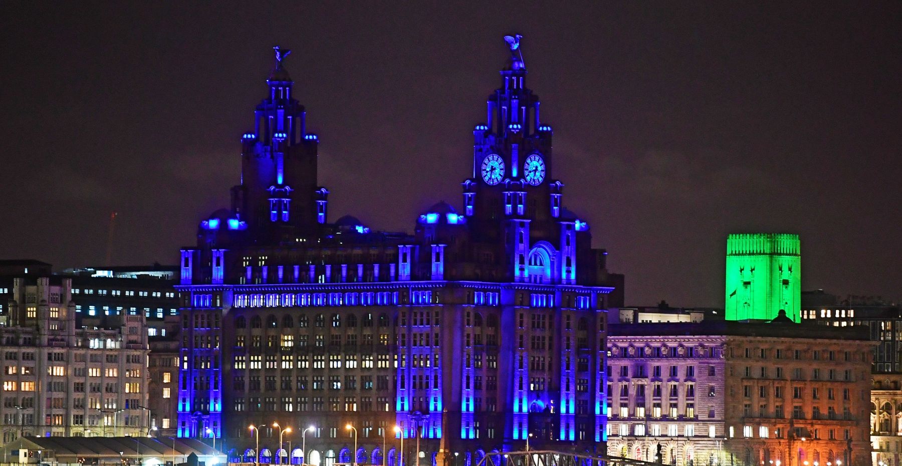 How the UK lit up blue as the world mourns Captain Sir Tom Moore