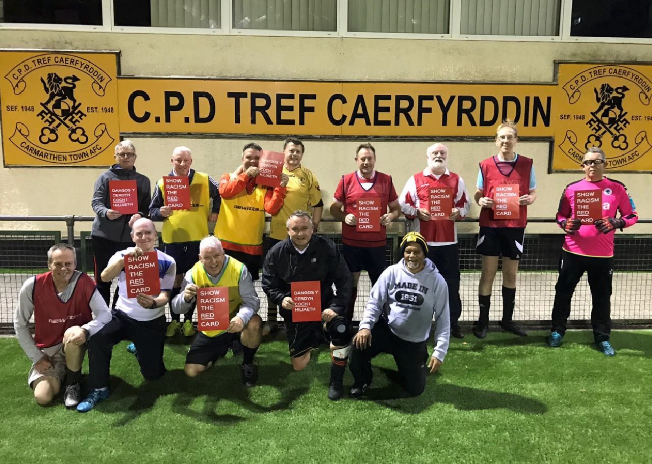 Carmarthen 'walking football team' aims to walk length of Wales' coastal path in aid of club