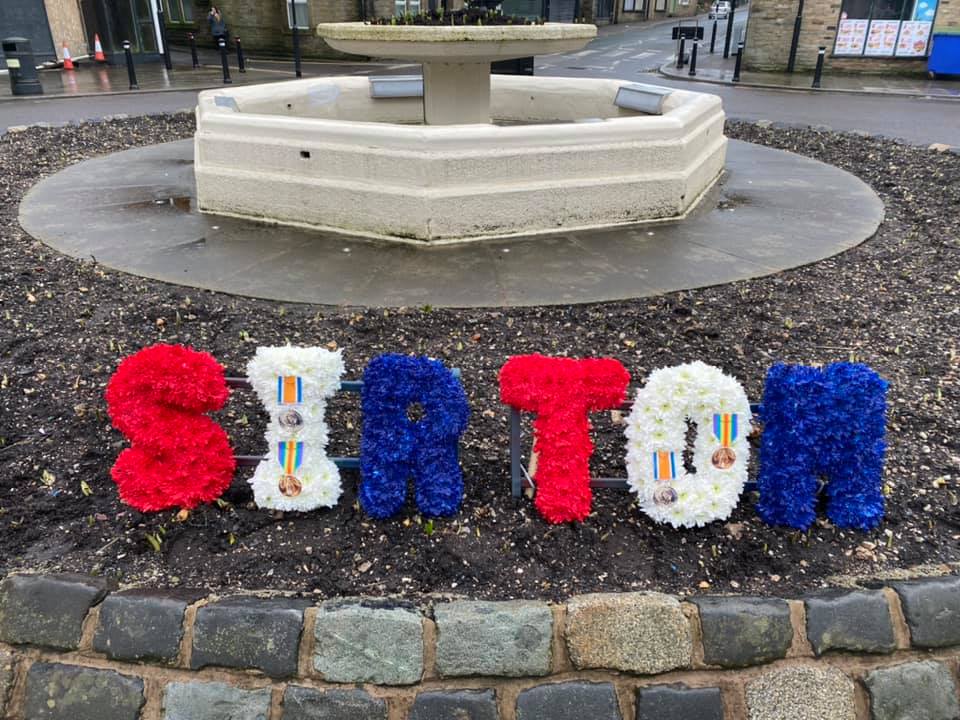 Town's pride at stunning floral tribute to Captain Tom Moore