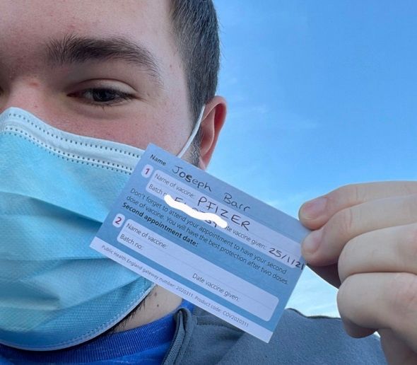 Teenager believed to be one of the youngest people in Surrey to receive Covid-19 vaccination