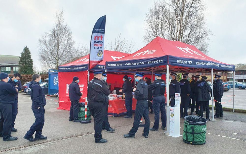 Charity provide food for frontline crews in Maidstone