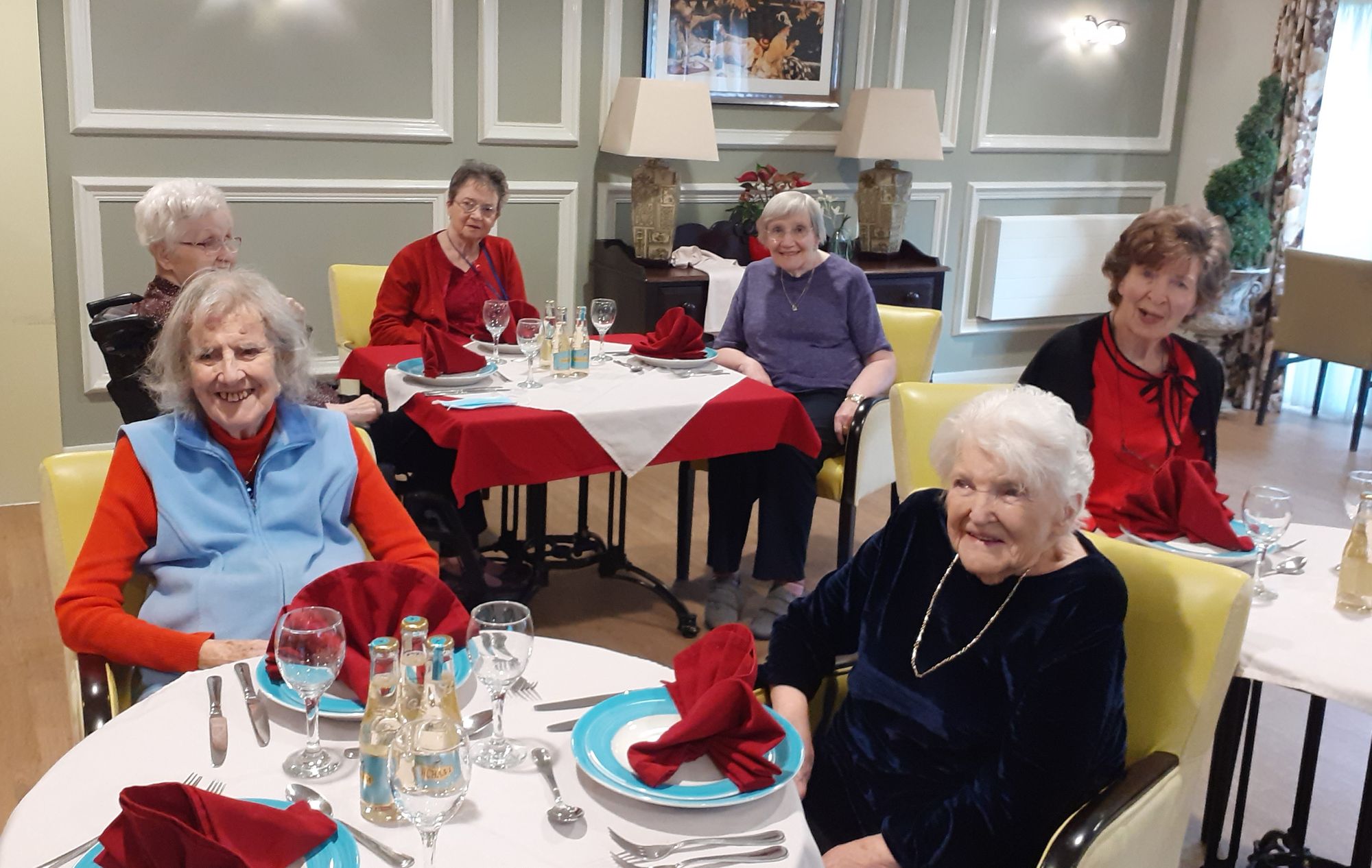 Horsham care home residents dine through the decades with a very special guest