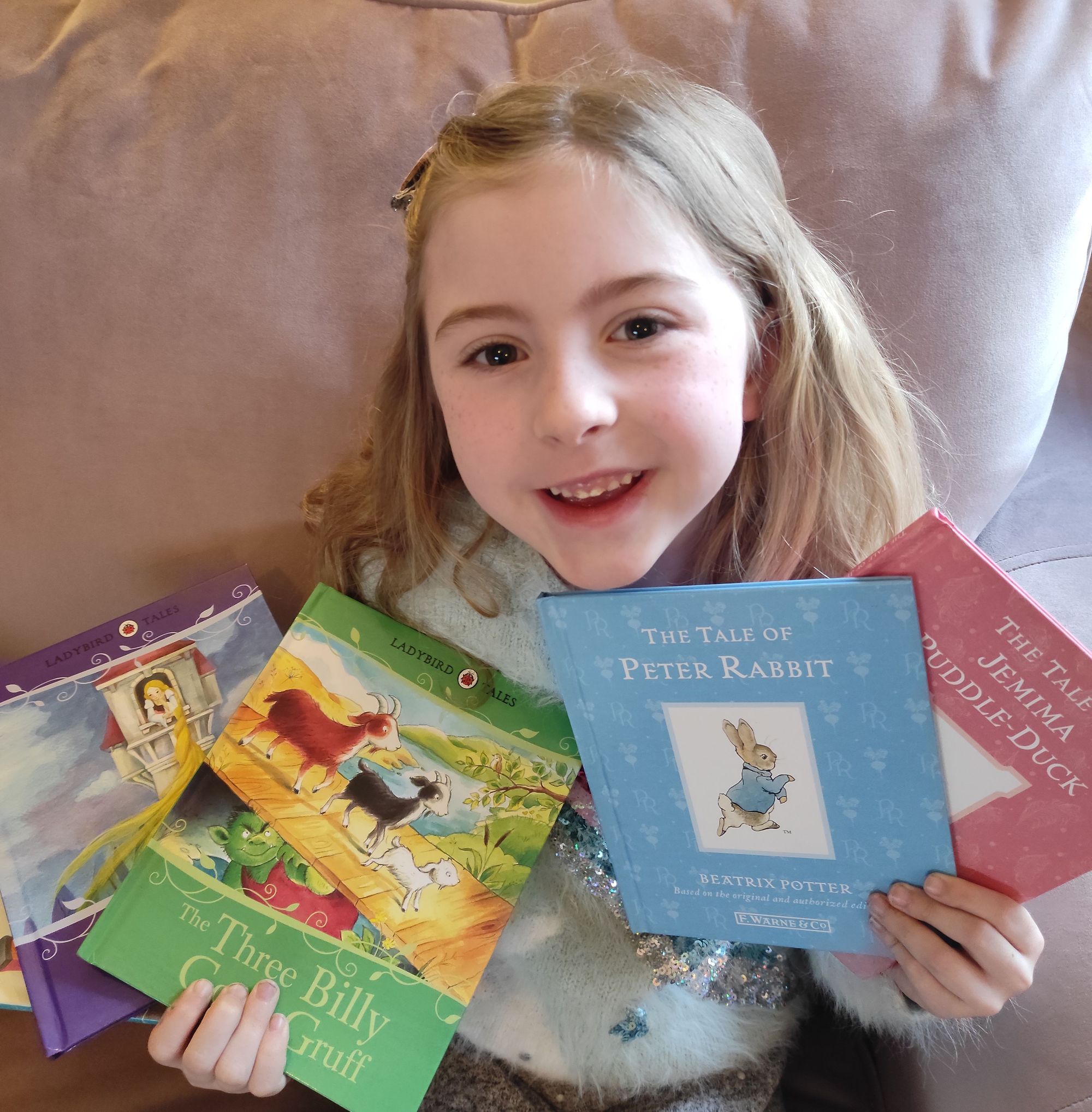 Six-year-old bookworm raising money for Wales Air Ambulance by reading 20 books in 20 days