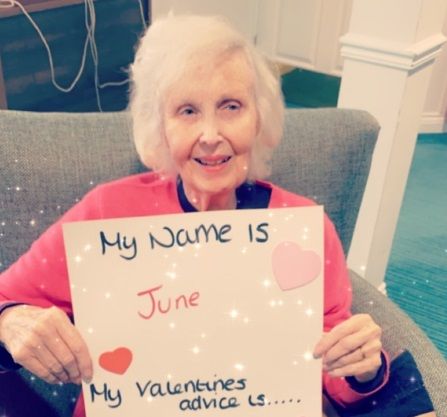 Love is in the air as Surrey care home celebrates Valentine's Day