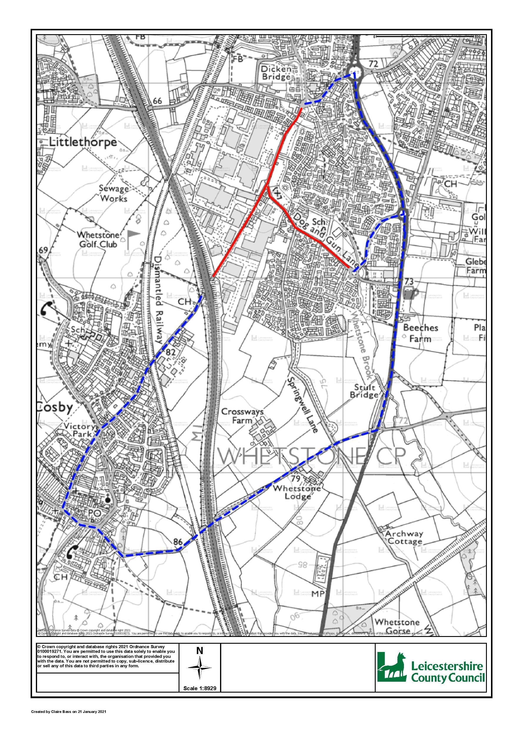 Temporary traffic notices: Leicestershire