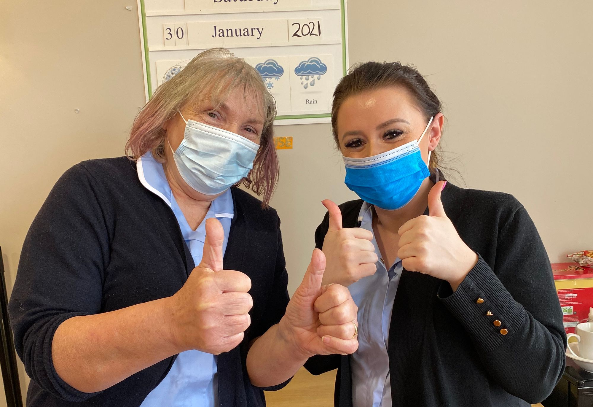 71-year-old carer who fought off coronavirus last year gets her vaccine