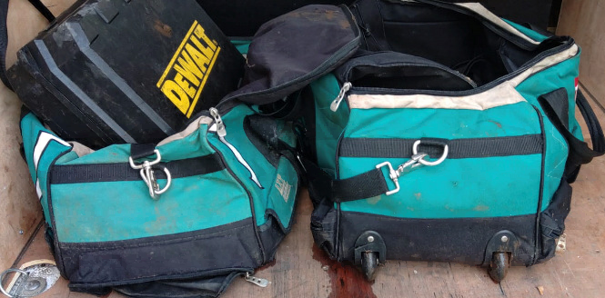 Police investigate alleged crimes including stolen tools recovered in Tean